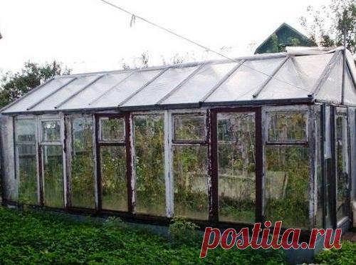 Теплица из старых окон