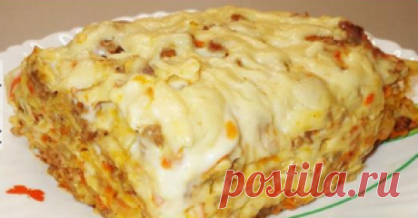 Ленивая лазанья Любимый рецепт