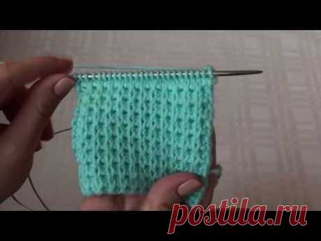 Узор спицами // Узор &quot;драп&quot; // Pattern knitting