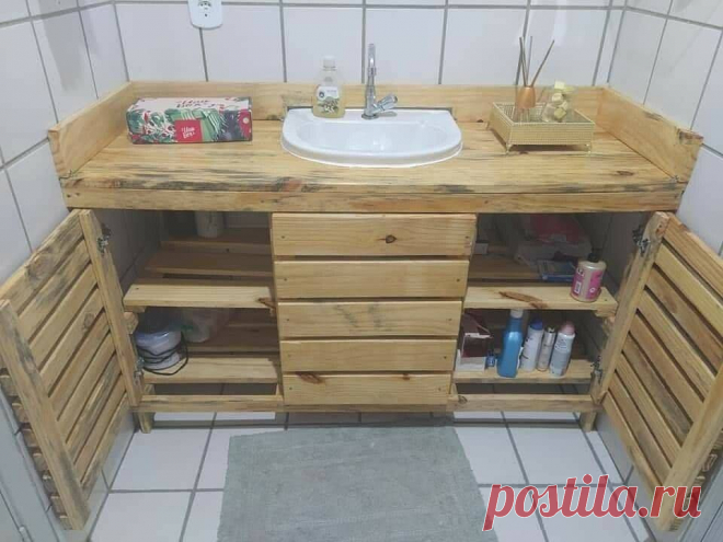 Тумба под раковину в ванную своими руками: пошаговая инструкция