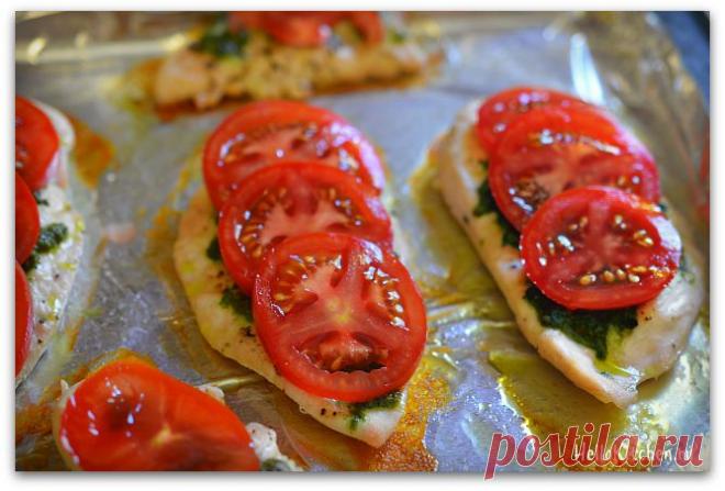 Куриное филе под соусом Песто — Привет, Кухонька! Пошаговые рецепты с фотографиями