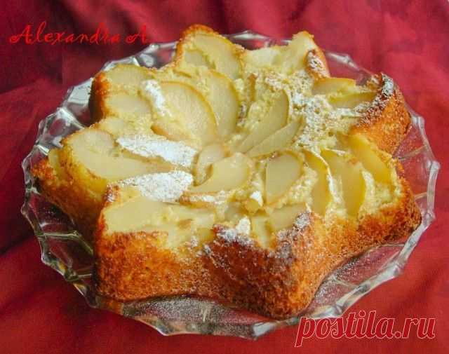 ЗАЛИВНОЙ ПИРОГ С ГРУШАМИ
