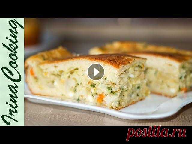 Супер Простой Заливной  ПИРОГ с Капустой ✧ Быстрый Капустный Пирог из Заливного Теста ✧ Ирина Кукинг Быстрый заливной пирог с капустой на кефире готовить очень просто. Рецепт заливного пирога с капустой: Размер дна сковороды 20х20 см с расширением вве...