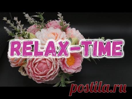 Relax-time - Букет в керамическом кашпо - Новые силиконовые формы цветов