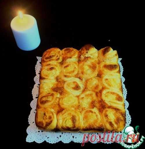 Слоёный пирог с кокосовым кремом и ананасом - кулинарный рецепт