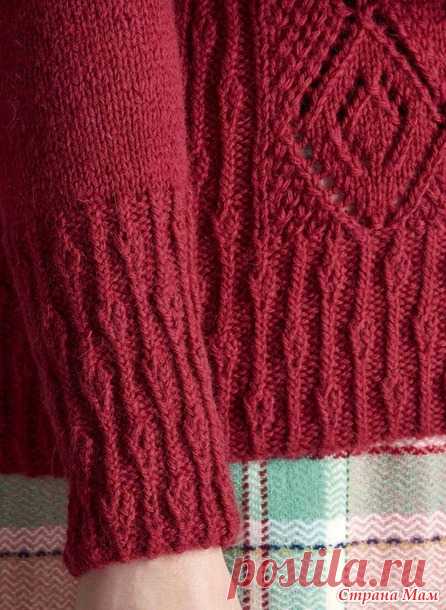 . Женский джемпер CHARLECOTE от Аманды Джонс спицами - Вязание - Страна Мам