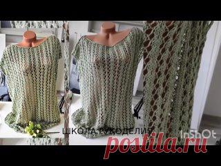 Летняя туника спицами — Видео | ВКонтакте