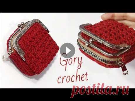 بوك بشكل جديد سهل للمبتدئين/crochet wallet/billetera de ganchillo/кошелек крючком/tığ işi cüzdan #subscribe #bag_crochet بوك نقود كروشيه سهل وبسيط للمبتدئين الخيط المستخدم مكرميه قطن كميه الخيط 100 جرام العرض 10 سم الطول 10سم خطاف 3.5 mm لا تنسي ا...