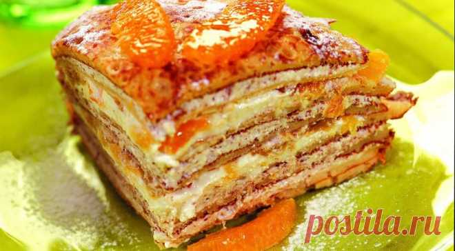 Блинчатый пирог десертный. Пошаговый рецепт с фото на Gastronom.ru