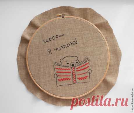 Как легко оформить работу в стиле «Hoop Art» - Ярмарка Мастеров - ручная работа, handmade