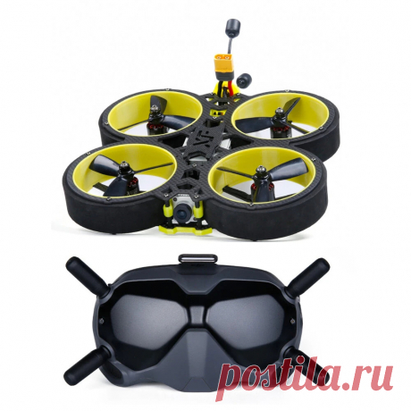 Iflight bumblebee hd v3 4s 6s hd 3 inch cinewhoop fpv racing drone bnf w/ dji fpv air unit dji fpv goggles Sale - Banggood.com