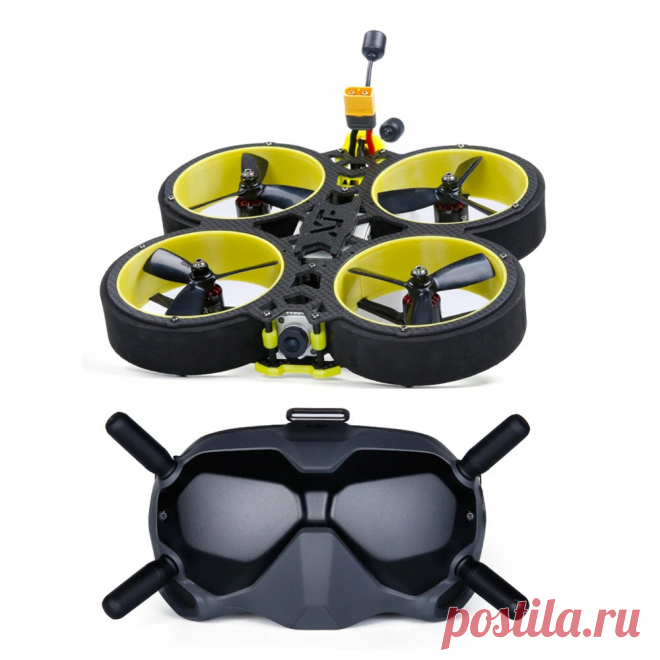 Iflight bumblebee hd v3 4s 6s hd 3 inch cinewhoop fpv racing drone bnf w/ dji fpv air unit dji fpv goggles Sale - Banggood.com