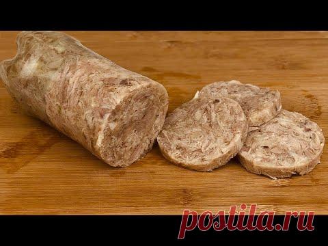 Положила окорочка в бутылку и получила колбасу Натуральная колбаса, мясо и приправа №29.