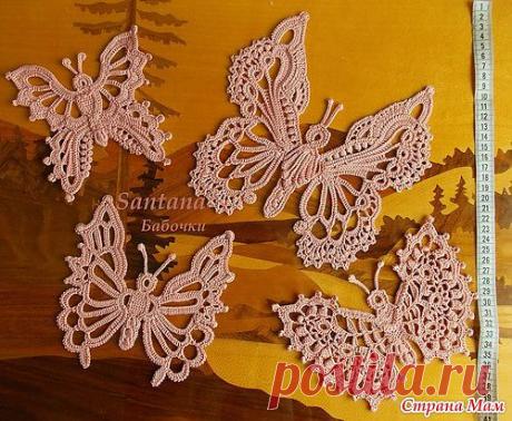 Мотивы ирландского кружева (бабочки): Дневник группы &quot;Все в ажуре... (вязание крючком)&quot; - Страна Мам