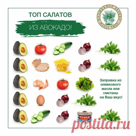 ТОП салатов из авокадо