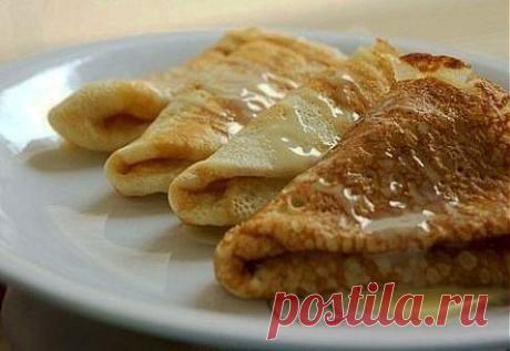 Заварные блины на молоке | Блины, оладьи | Рецепты | Online.ua