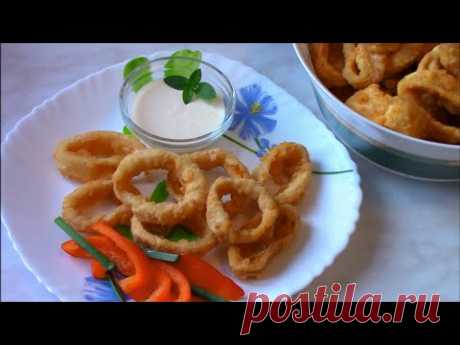 Божественно вкусные кольца кальмаров панировке