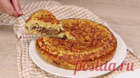 Рецепт ИЗ КАРТОФЕЛЯ! Даже остыть не успеет! Быстро, сочно и Очень Вкусно!