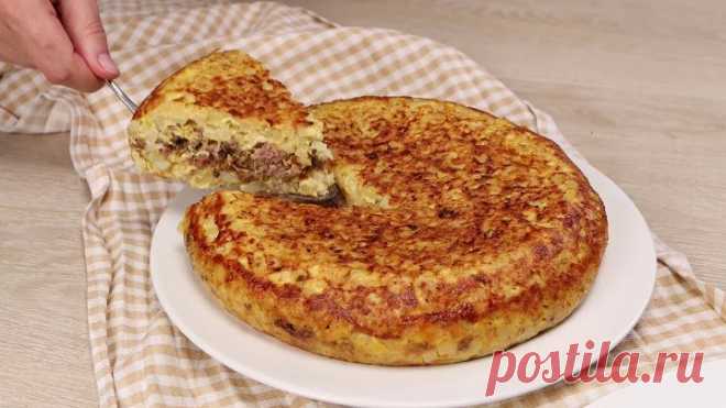 Рецепт ИЗ КАРТОФЕЛЯ! Даже остыть не успеет! Быстро, сочно и Очень Вкусно!!! Понравится и Вам!!!