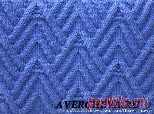 узор спицами