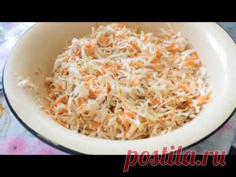 Квашенная Капуста!(Хрустящая и Сочная) + 2 Салата! Sauerkraut Recipe