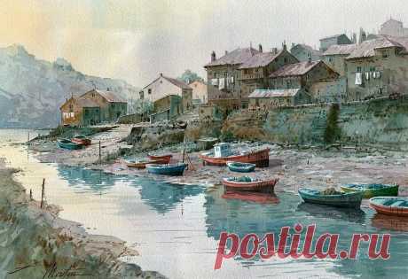 Испанский акварелист Faustino Martin Gonzalez