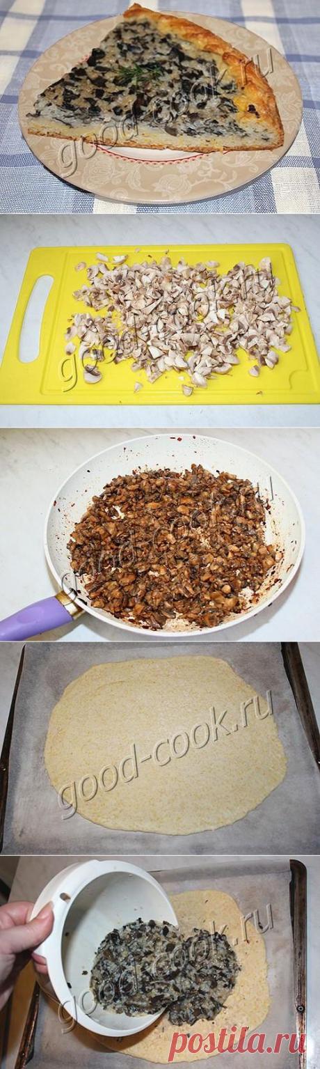 Хорошая кухня - пирог с грибами и рисом. Кулинарная книга рецептов. Салаты, выпечка.