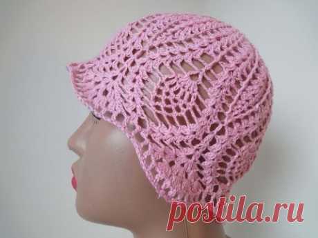 Панамка для девочки Часть 1 Panama for girls Crochet  Part 1
