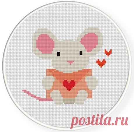 FREE Mouse Post Cross Stitch Pattern | crafts