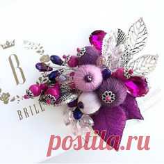 Настало время ярких красок!  NEW❗️НОВАЯ БРОШЬ «ФЛЁР ФУКСИЯ» с любимыми шерстяными ягодками 💕 Размер 9*8 см Больше брошей смотрите…