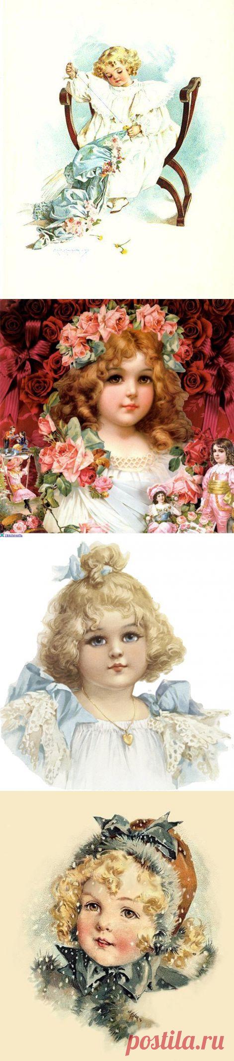 Очаровательные девочки / Картинки для декупажа / PassionForum - мастер-классы по рукоделию
