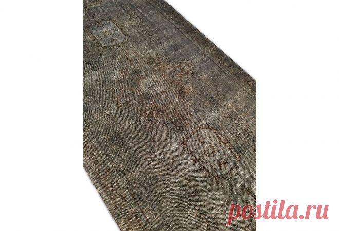 3'9"x10'8" Gin Hand-Knotted Runner, Gray | One Kings Lane