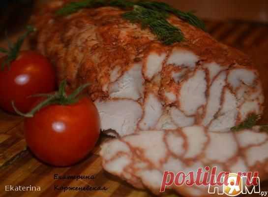 Куриный рулет с паприкой