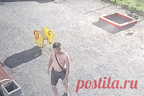 Пьяный полуголый мужчина пытался увести чужого ребенка с детской площадки