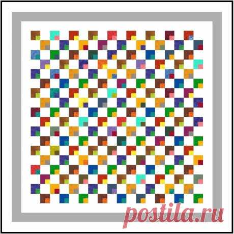 New Klip Klop 73&quot; x 73&quot; Pre Cut Patchwork Quilt Kit Double Size | eBay