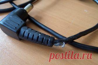 Переломился провод адаптера ноутбука, ремонт своими руками. Фотоотчёт | Блог Виталия Лебах | Яндекс Дзен