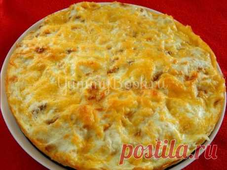 Пирог из лаваша с сыром