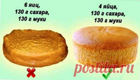 10 правил приготовления вкусного и мягкого бисквита - БУДЕТ ВКУСНО! - медиаплатформа МирТесен