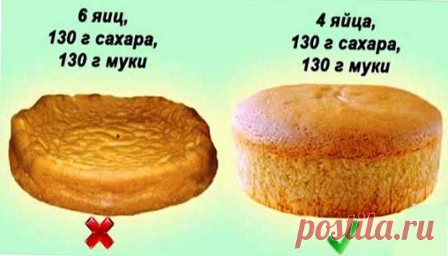 10 правил приготовления вкусного и мягкого бисквита - БУДЕТ ВКУСНО! - медиаплатформа МирТесен