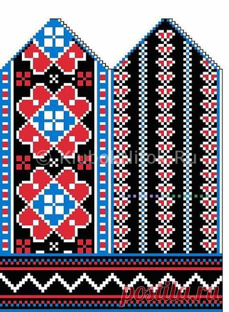 Небольшая коллекция митенок и варежек спицами жаккардовыми узорами