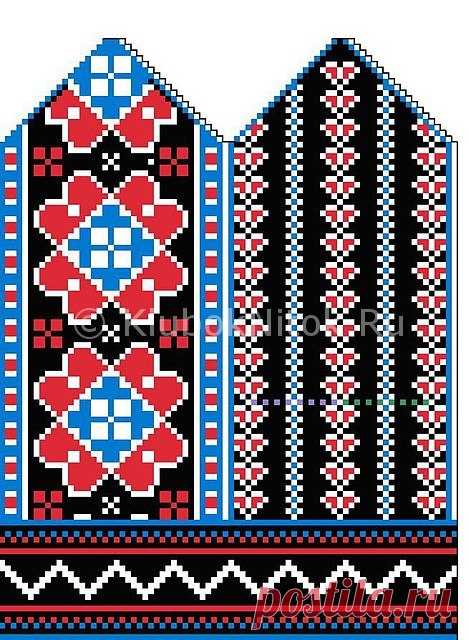 Небольшая коллекция митенок и варежек спицами жаккардовыми узорами