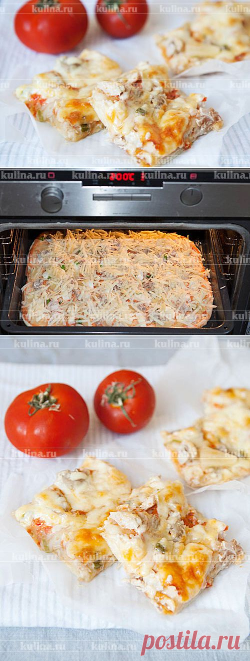 Пицца с курицей и ананасами – рецепт приготовления с фото от Kulina.Ru