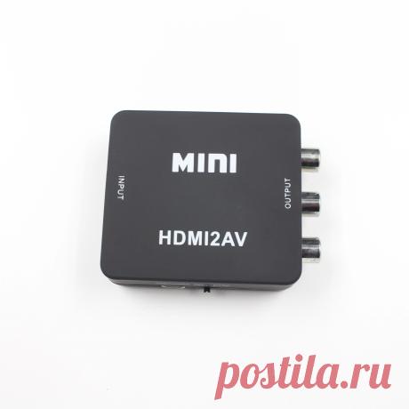 1080P HDMI to AV Adapter HD Video Composite Converter Box HDMI to RCA AV/CVSB L/ - US$5.29