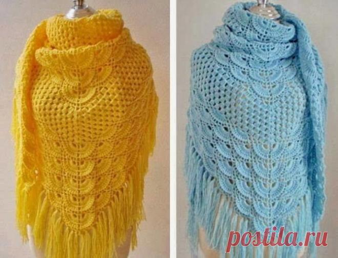 Шаль крючком