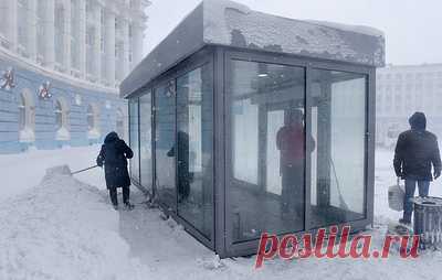 В Норильске объявили штормовое предупреждение. Меры приняты из-за ветра, достигающего 25 м/с