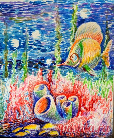 underwater world , color pencil ,
Pikavtsov A.D

#sketching #drawing #pencil #draft #искусство #bw #graphic  #рисунок #artlovers #sketches #illusration #galleryart #pencildrawing #beautiful #blackandwhite #igers #графика #artwork #pencilart #instaart #artist #sketchbook #art