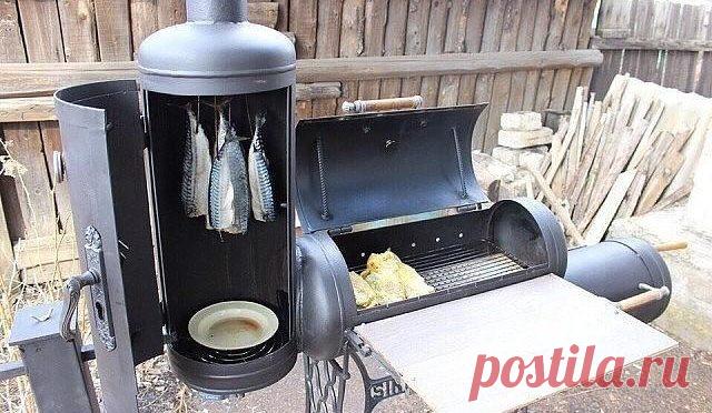 Коптильня и мангал из газовых баллонов - САМОДЕЛКИН ДРУГ