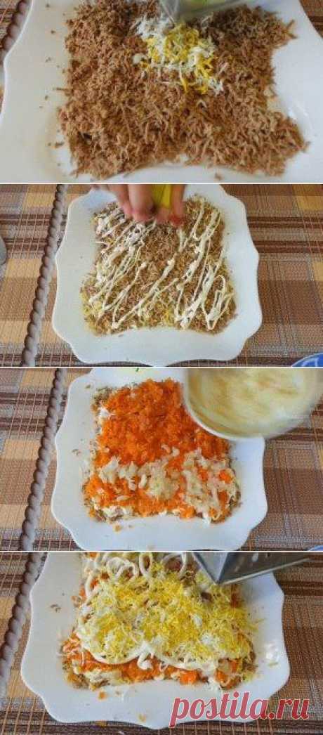 Салат из печени