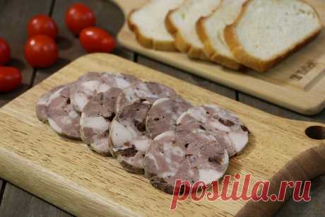 Прекрасная домашняя ветчина (колбаса) - в которой ничего кроме мяса и специй нет