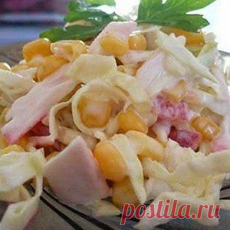 Крабовый салат с капустой рецепт – салаты